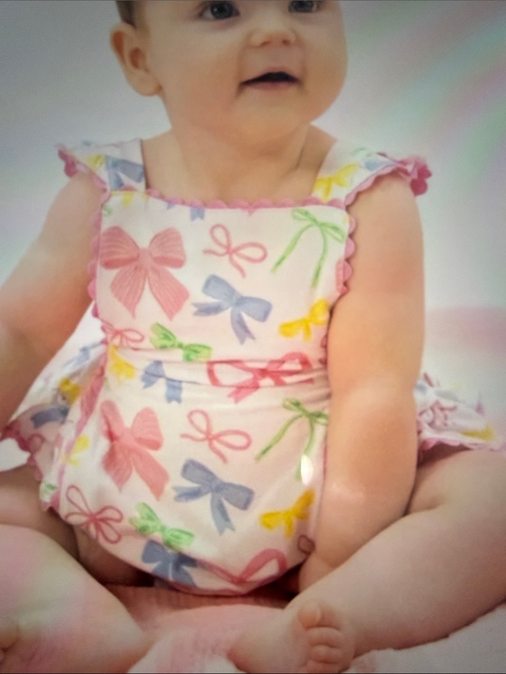 Angel Dear sweet bows Ric Rac Ruffle Su suit - Picture 7 of 10